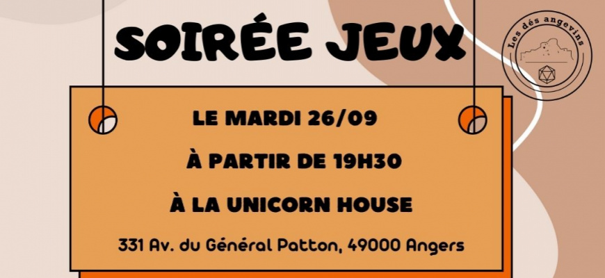 Soirée jeux de société Soirée