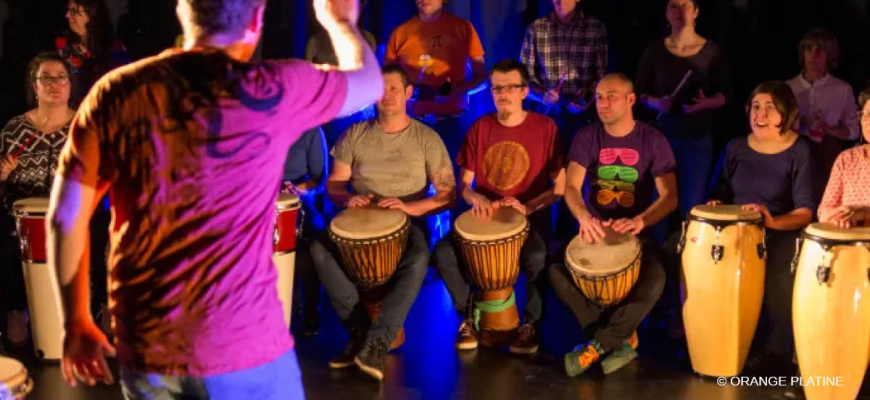 Atelier rythme signé dans le cadre des Traver'Cé Musicales Atelier/Stage