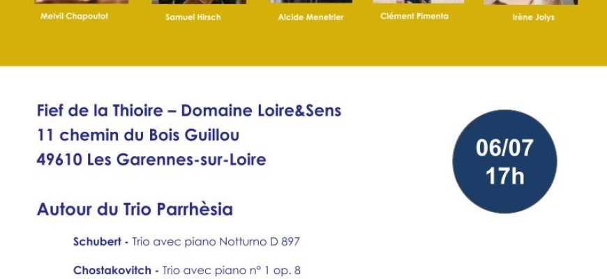 9° édition du Festival des Cordes de Loire du 5 au 13 juillet Festival