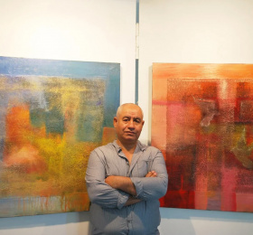 Calligraphie arabe et art contemporain palestinien - Haissam Chamloni