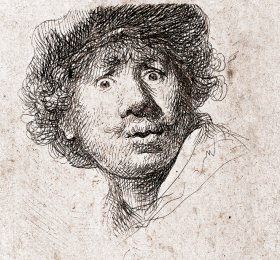 Image Rembrandt en eau forte Pluridisciplinaire