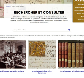 Connaître et utiliser le site internet des Archives